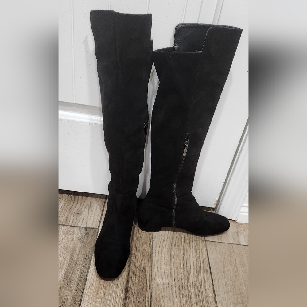 Karl Lagerfeld Paris Suede Boots - Picture 3 of 7
